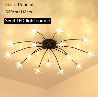 Plafonnier LED nordique moderne effet ciel étoilé pour décoration — LZ4X9T2