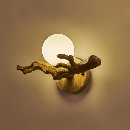 Applique murale LED vintage en résine forme branche d'arbre — LZ4X9P2