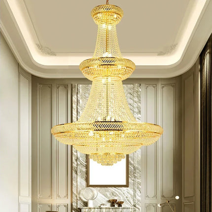 Lustre LED en cristal pour hall d'entrée luxueux — LZ4X9P2