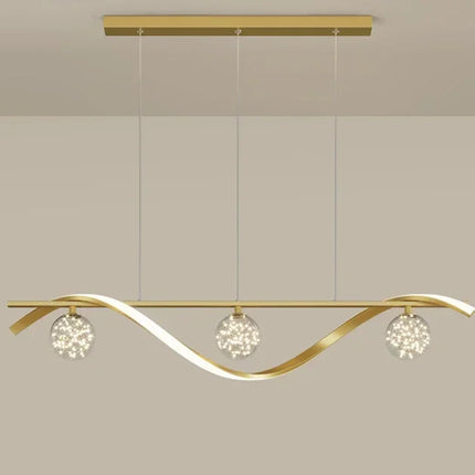 Suspension LED minimaliste en verre avec gradation intégrée — LZ4X9T