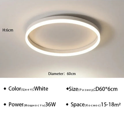Plafonnier LED moderne pour décoration intérieure lumineuse — LZ4X9P2