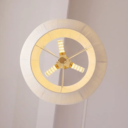 Suspension décorative en tissu style japonais avec éclairage LED élégant — LZ4X9T2
