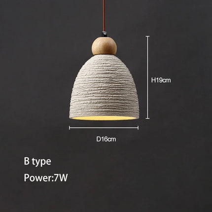 Suspension LED style loft en béton pour restaurant et bar — LZ4D9X1