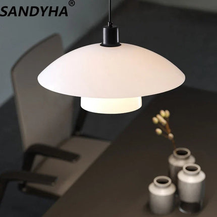 Lustre suspension en verre au design danois moderne — LZ4F9X2
