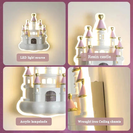 Applique murale château dessin animé pour chambre enfant — LZ4X9P2