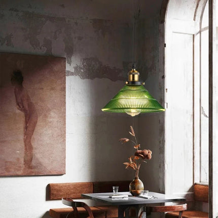 Suspension en verre rayé pour éclairage décoratif intérieur — LZ4X9T
