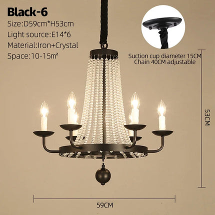 Lustre suspension en cristal lumineux pour décoration intérieure — LZ4X9M