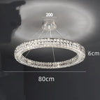 Diamètre 80 cm / Corps chromé / Blanc froid