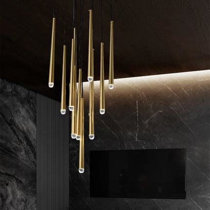 Lustre suspension LED postmoderne en cristal nordique — LZ4X9Q2