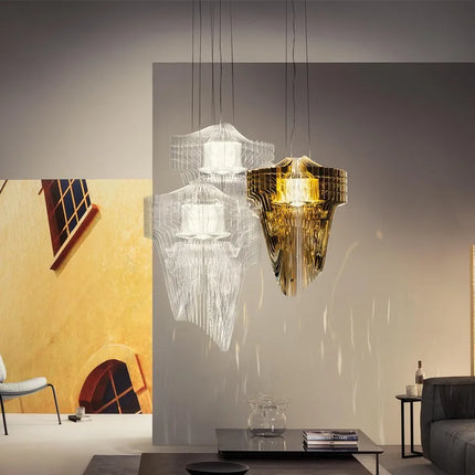 Lustre acrylique design italien créatif modèle villa — LZ4X9P
