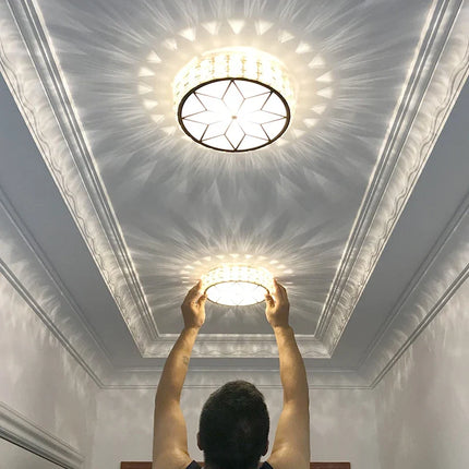 Plafonnier moderne rond et carré pour salon, couloir, chambre et vestibule — LZ4X9P2