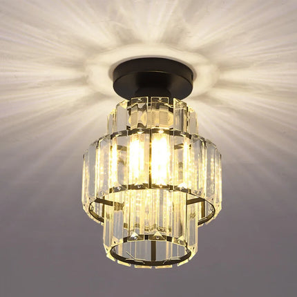 Plafonnier moderne en cristal K9 pour décoration intérieure élégante — LZ4X9M