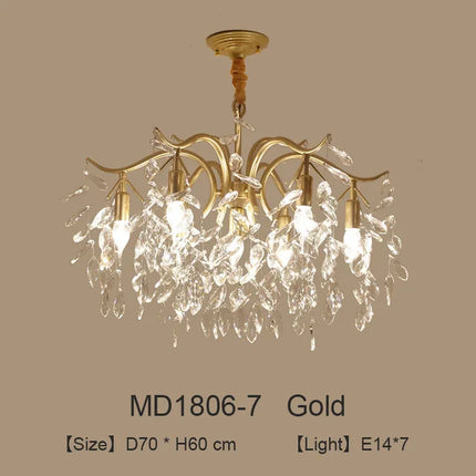 Lustre LED nordique en cristal de luxe — LZ7H9Q