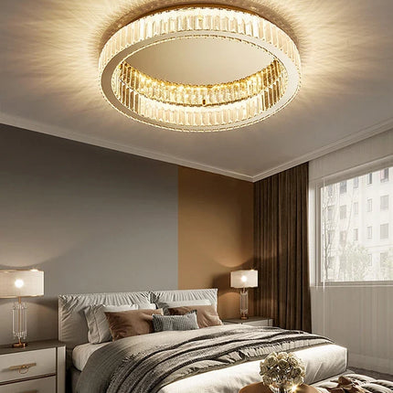 Lustre rond en cristal LED dimmable de luxe — LZ4X9P2Q
