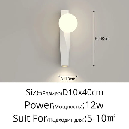 Applique murale en U anti-lumière bleue pour chevet minimaliste — LZ4X9M