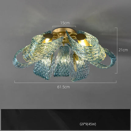 Lustre en verre cristal LED pour éclairage élégant — LZ4X9P2