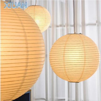 Lustre vintage en papier LED pour éclairage intérieur — LZ4X9M