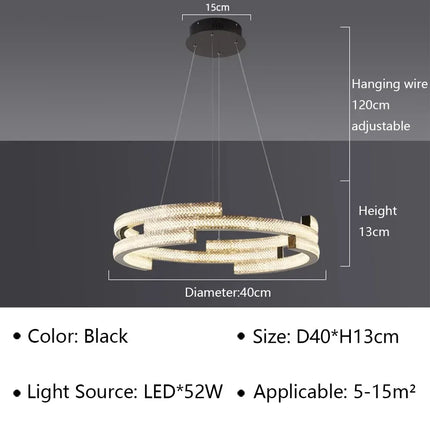 Suspension LED moderne pour décoration intérieure élégante — LZ4X9T