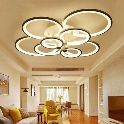 plafonnier led moderne à intensité variable pour intérieur