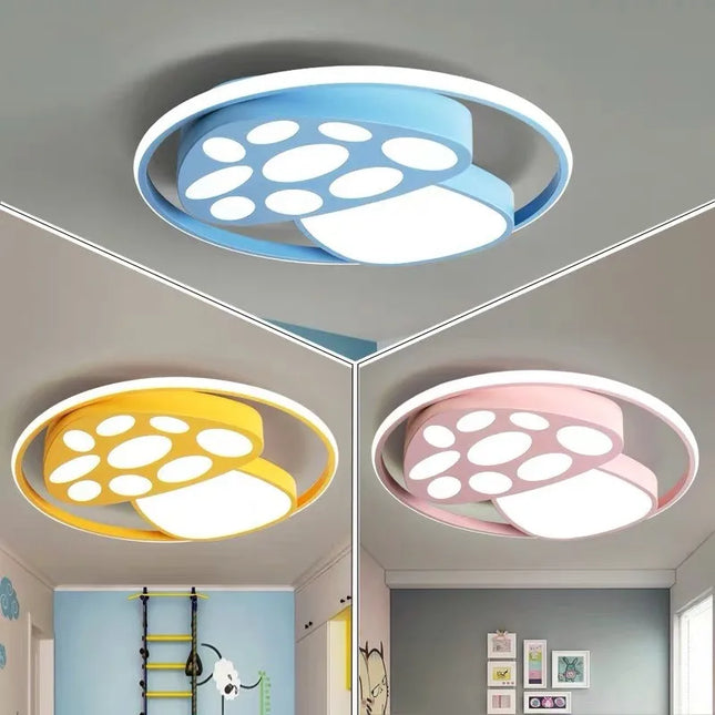 Plafonnier LED lune au design dessin animé pour enfants moderne — LZ3XQ9