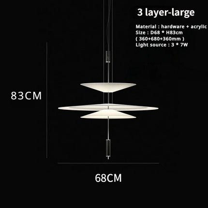 Lustre LED moderne forme soucoupe volante pour décoration intérieure — LZ4X9T