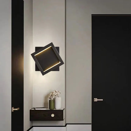 Applique murale carrée en laiton modulable pour décoration intérieure — LZ4X9T2