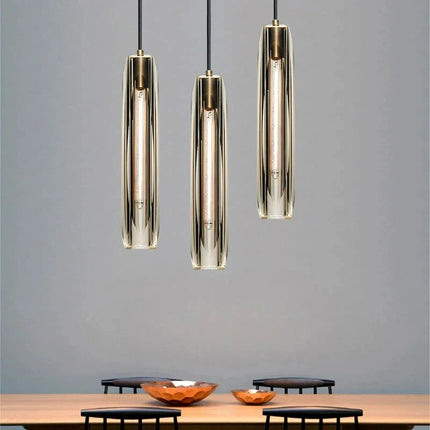 Suspension longue en cristal de luxe design — LZ4X9M