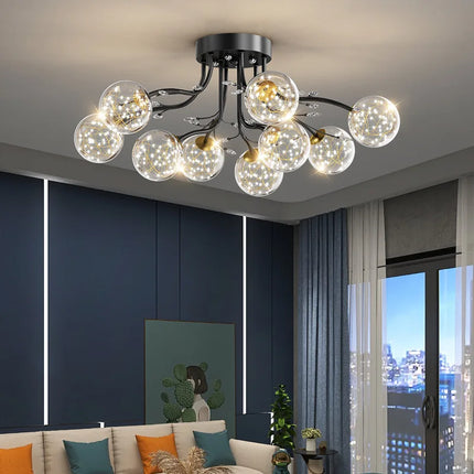 Lustre LED moderne en fer pour loft élégant — LZ4D9X2