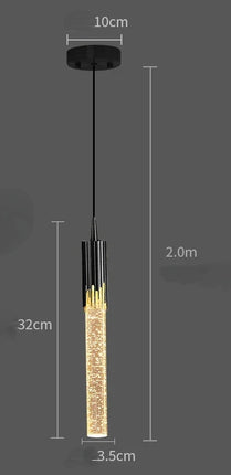 Suspension LED en cristal au design moderne et créatif — LZ4R9T1