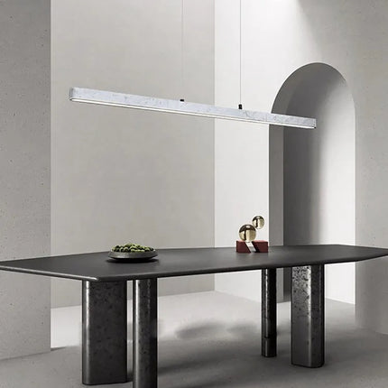 lustre led en marbre massif à intensité variable