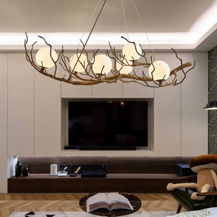 Lustre suspension style nordique rétro wabi-sabi pour restaurant et boutique — LZ4P9X
