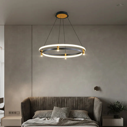 Lustre LED nordique en anneau décoratif pour intérieur — LZ4Q7D2