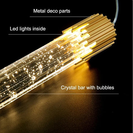 Lustre LED en cristal moderne pour hôtel et bar créatif — LZ4X9P2