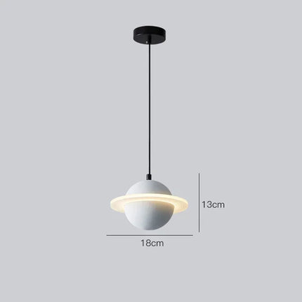 2024  New Hot Sale Resin Planet Pendant Lamp For Living Dining Room Restaurant Store Suspension Indoor Lighting Decor Luminaire