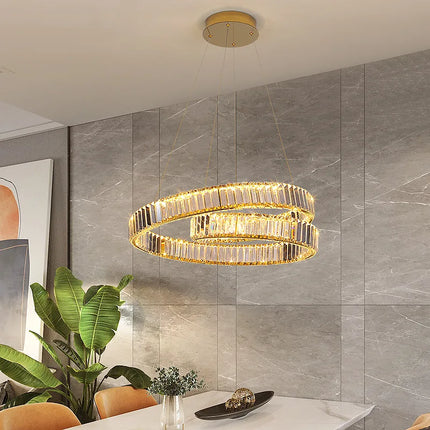 Lustre suspension LED cristal luxe décoratif — LZ4X9P