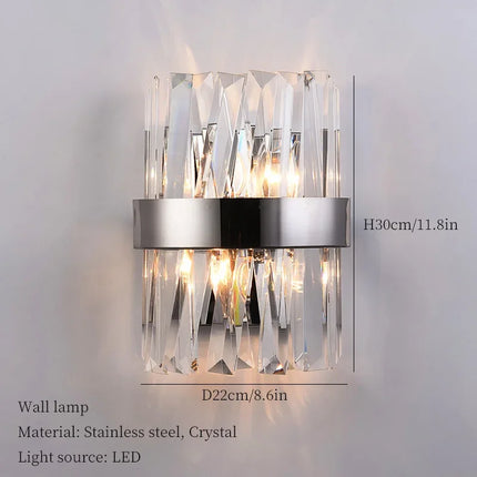 Lustre en cristal lumineux style nordique pour décoration moderne — LZ4XJ9