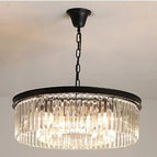 Noir D40cm 4 lumières / Cristal d'ambre