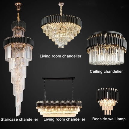 Plafonnier LED suspendu en cristal style nordique décoratif — LZ4X9P2Q