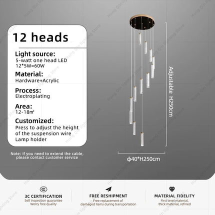 Lustre suspension moderne pour éclairage élégant et contemporain — LZ4X9P