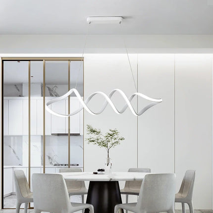 Lustre LED nordique moderne à design torsadé atmosphérique — LZ4X9P