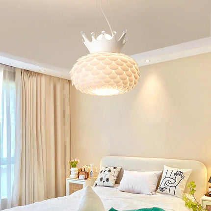 Lustre suspension lumière chaude design moderne pour chambre fille — LZ4X9P2