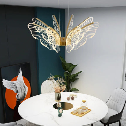 Lustre LED papillon au design nordique moderne pour intérieur — LZ4X9T2