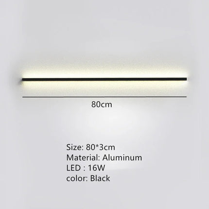 applique murale led moderne avec interrupteur de gradation pour décoration