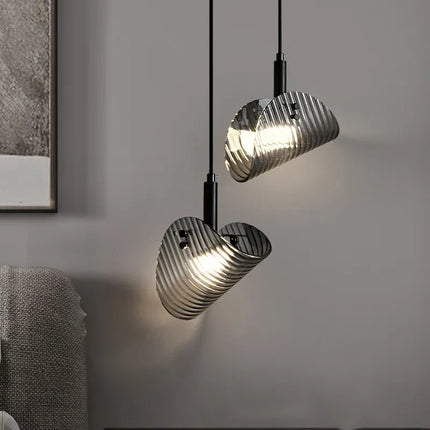 Suspension LED au design enroulé contemporain — LZ4X9P