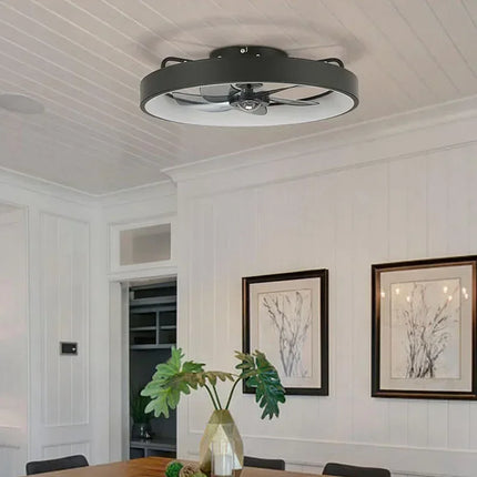 Plafonnier moderne silencieux avec ventilateur et éclairage intégré — LZ4X9Q