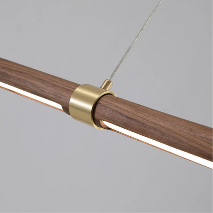 Suspension minimaliste en bois et métal à hauteur réglable — LZ4X9P