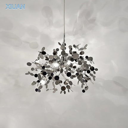Suspension nordique en acier inoxydable chromé pour salle à manger — LZ4P9X