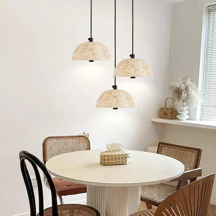 Lustre en pierre style wabi-sabi rétro nordique pour ambiance zen — LZ4T9Q2F
