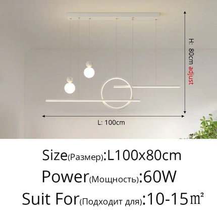 Lustre suspension style nordique moderne crème millet — LZ4X9Q