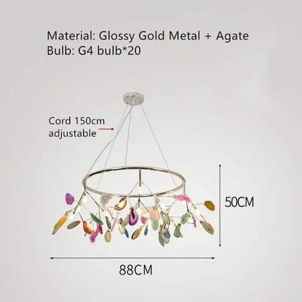 Lustre créatif en agate style postmoderne élégant — LZ4X9T2